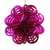 Cerise Foil Flower Decoration | 3 Count