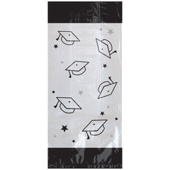 Graduation Cello Bags, Clear/Black, Grad Caps, 9.5-inch, 20-pk - Pack of 12