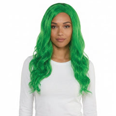 Glamorous Festive Green Team Spirit Wig