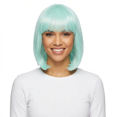 Long Bob Wig, Mint Green