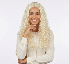 Long Blonde Curly Wig