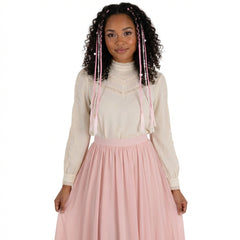 Magical Pink Pearl Hair Extensions, 2-pcs - Case of 48