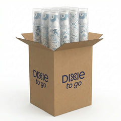 12 Oz. New Style Dixie to Go Insulated Hot Cups | 1000 Count