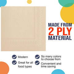 Ivory Luncheon Napkins | 3600 Pack