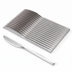 Trendables Mod Silver Plastic Knives | 48 Count
