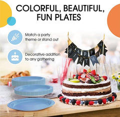 7 In. Light Blue Paper Plates | 1000 Count