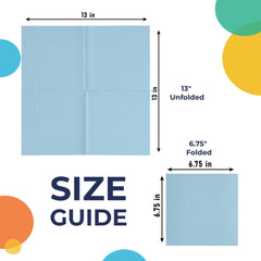 Light Blue Luncheon Napkins | 3600 Pack