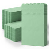 3 Ply Pistachio Green Scalloped Dinner Napkins | 800 Count