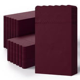 3 Ply Wine Berry Scalloped Dinner Napkins | 800 Count