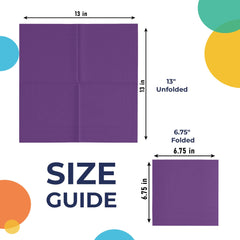 Purple Luncheon Napkins | 3600 Pack
