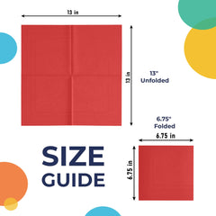 Red Luncheon Napkins | 3600 Pack