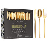 120 Piece Gloss Gold Cutlery Combo | 40/40/40