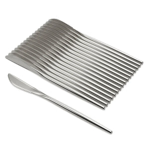 Gloss Silver Plastic Knives | 40 Count