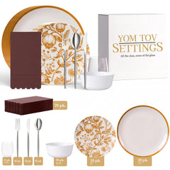 Service for 20 | Rosh Hashanah Harvest | with Bowls & Cups