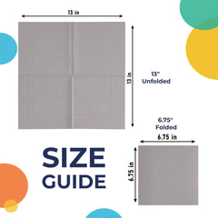 Silver Luncheon Napkins | 300 Count