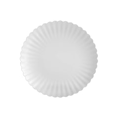 8.5 In. Scalloped Snow Paper Plates | 200 Count