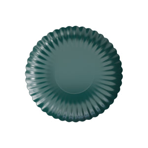 8.5 In. Scalloped Black Aqua Paper Plates | 200 Count
