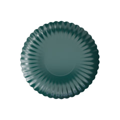 8.5 In. Scalloped Black Aqua Paper Plates | 200 Count