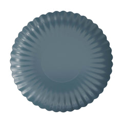 10.5 In. Scalloped Slate Blue Paper Plates | 200 Count