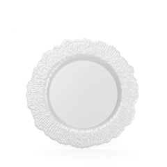Pearl White Leaf Plate Combo | 90 10-inch + 90 7-inch