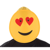Smiling Hearts Emoji Mask - Adults