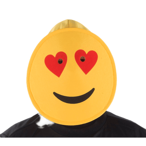 Smiling Hearts Emoji Mask - Kids