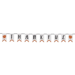 Thankful Canvas Pennant Banner for Thanksgiving - Pack of 4