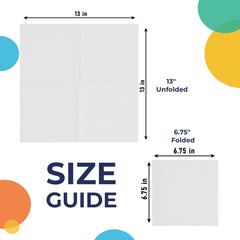 White Luncheon Napkins | 3600 Pack