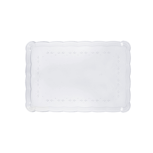 9" x 13" | Clear Plastic Rectangle Tray | 48 Count - Yom Tov Settings