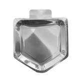 Silver Dreidel Plate (100 Count) - Yom Tov Settings