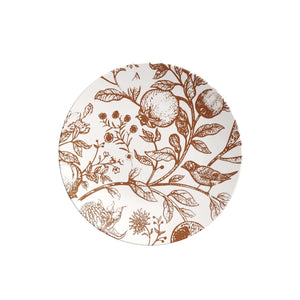 8" Rimonim Design Plastic Plates (40 Count) - Yom Tov Settings