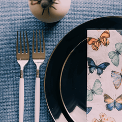 Butterfly Print Dinner Napkins | 100 Count