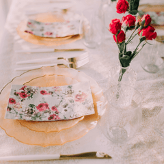 Bouquet Print Dinner Napkins | 100 Count