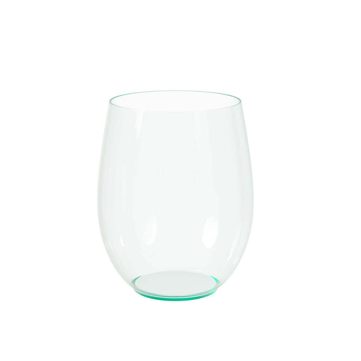 16 Oz. Green Tint Stemless Wine Cup | 24 Count - Yom Tov Settings