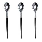 Trendables Spoons Black/Silver | 480 Count