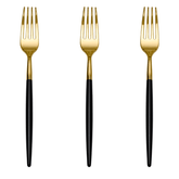 Trendables Forks Black/Gold | 480 Count