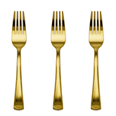 Exquisite Gold Plastic Forks | 480 Count - Yom Tov Settings