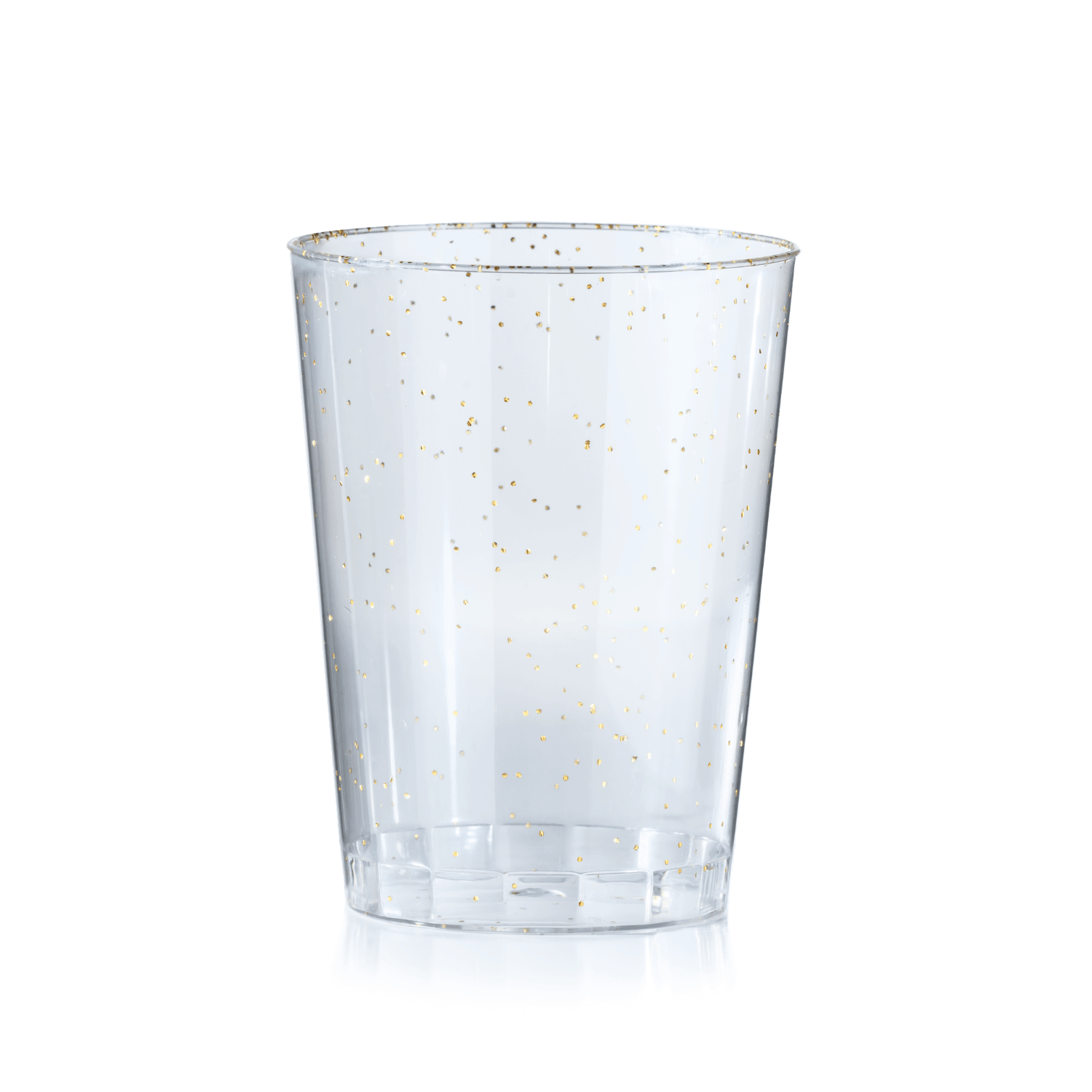 10 Oz. Gold Sparkle Plastic Tumblers | 480 Count - Yom Tov Settings