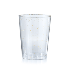 10 Oz. Gold Sparkle Plastic Tumblers | 480 Count - Yom Tov Settings