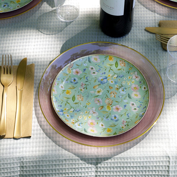 Summer Elegant Plastic Plates