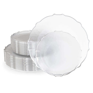 Clear/Silver Petal Collection