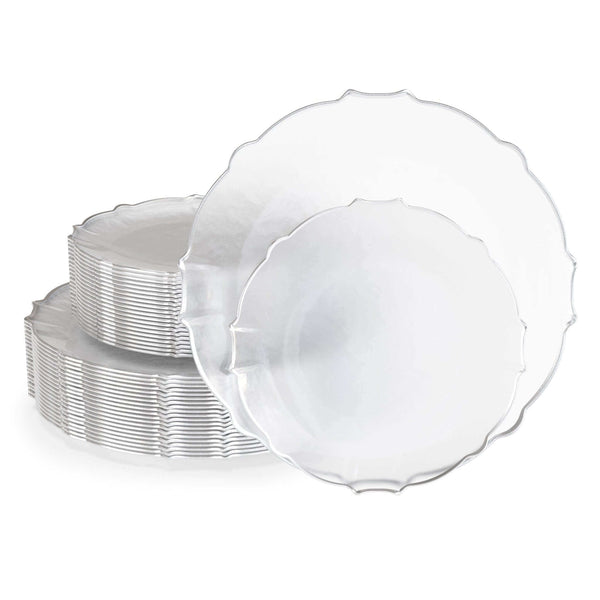 Clear/Silver Petal Collection