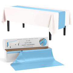 14 In. x 200 Ft. Light Blue Cut To Size Table Runner