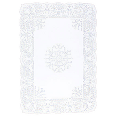 10 In. x 14.5 In. White Paper Doilies | 48 Count