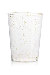 10 Oz. Gold Sparkle Plastic Tumblers | 60 Count