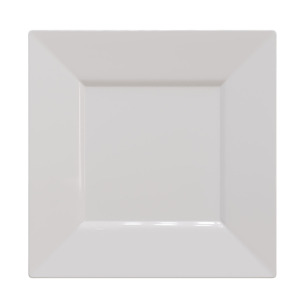 10.75 In. White Square Plates | 40 Count