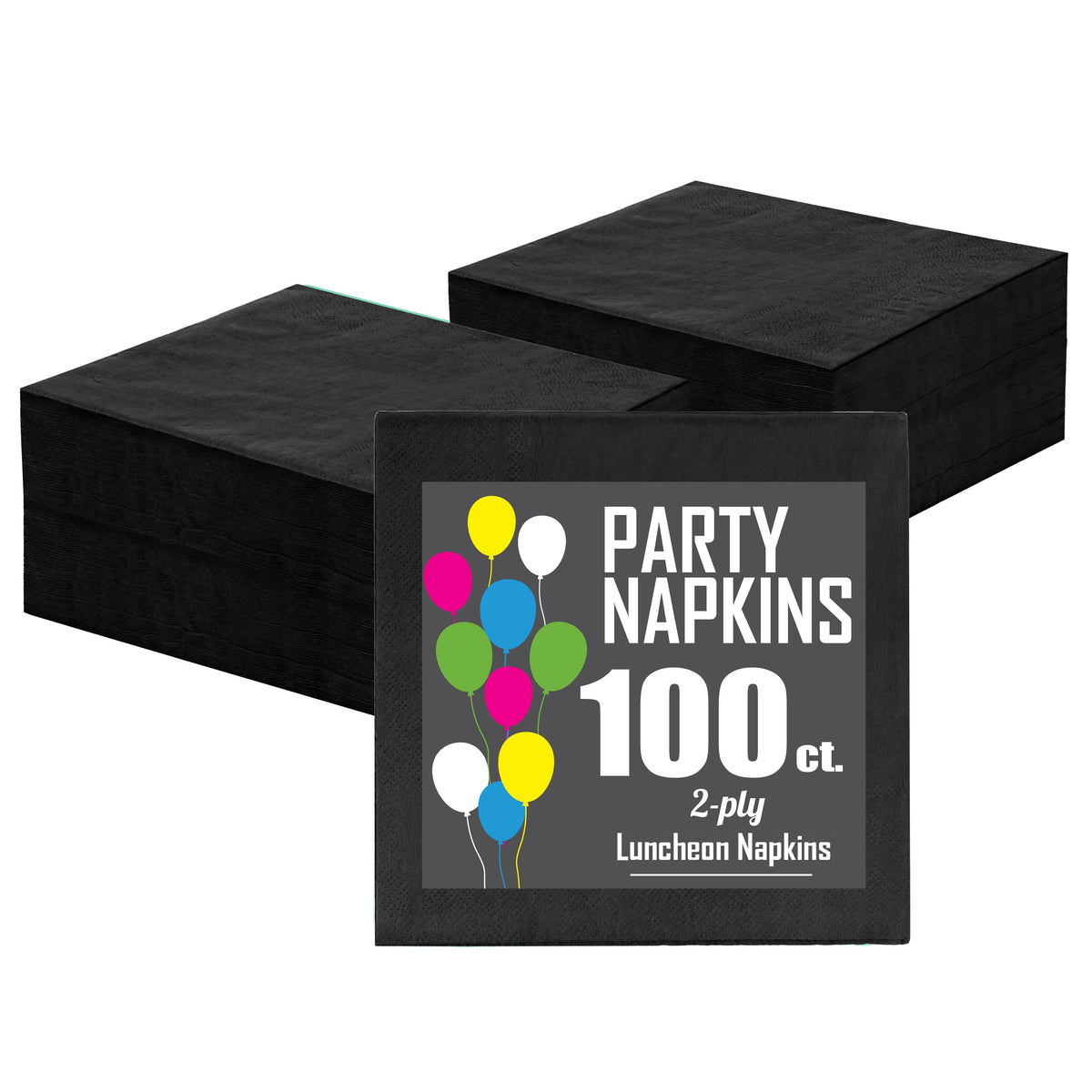 Black Dinner Napkins | 100 Count