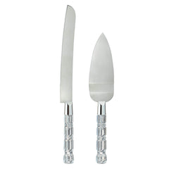Elegant Wedding Cake Server Set - Pack of 2