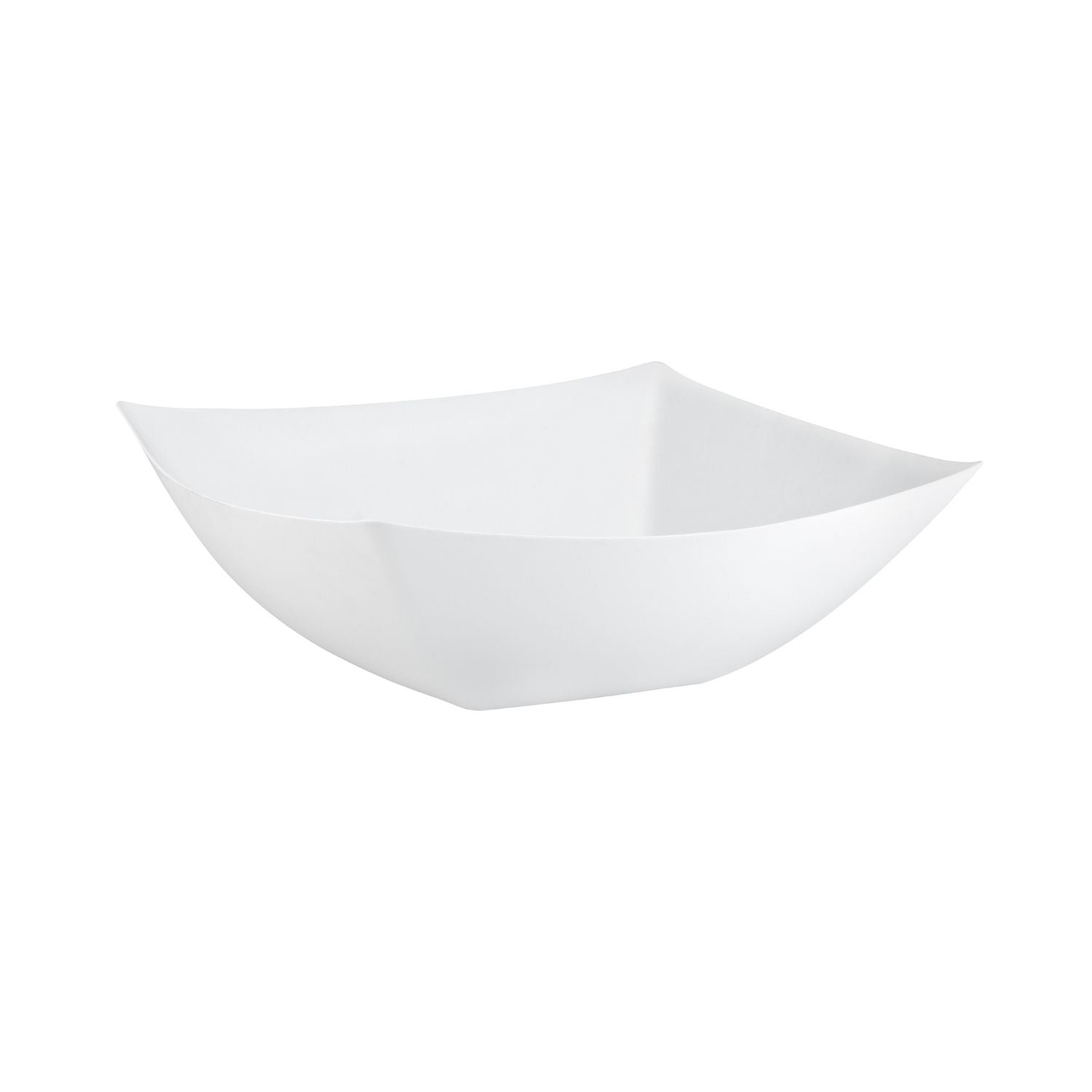 64 Oz. | White Square Plastic Serving Bowl | 36 Count - Yom Tov Settings