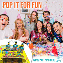 Classic Party Poppers | 72 Count